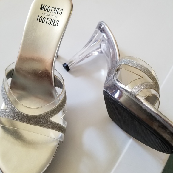 NIB Mootsie Tootsie Cinderella open toe Heels Sz 8 - Picture 3 of 8